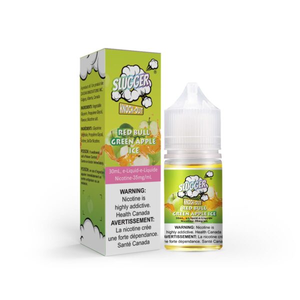 Slugger Knock Out Red Bull Green Apple Ice 30ml