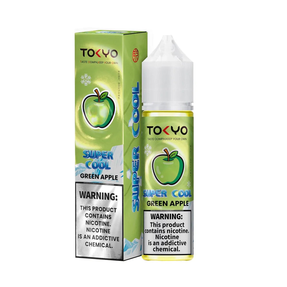 Tokyo Super Cool Green Apple E-Liquid 60ml