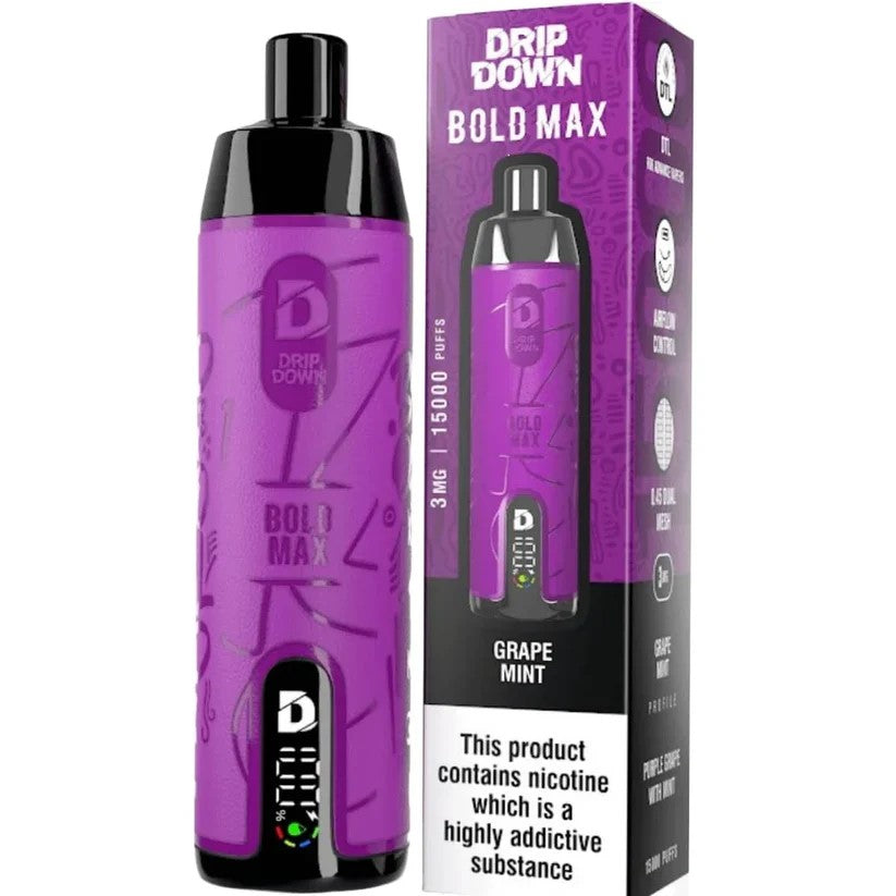 Drip Down Bold Max 15000 Puffs Disposable — MTL/RDTL Adjustable