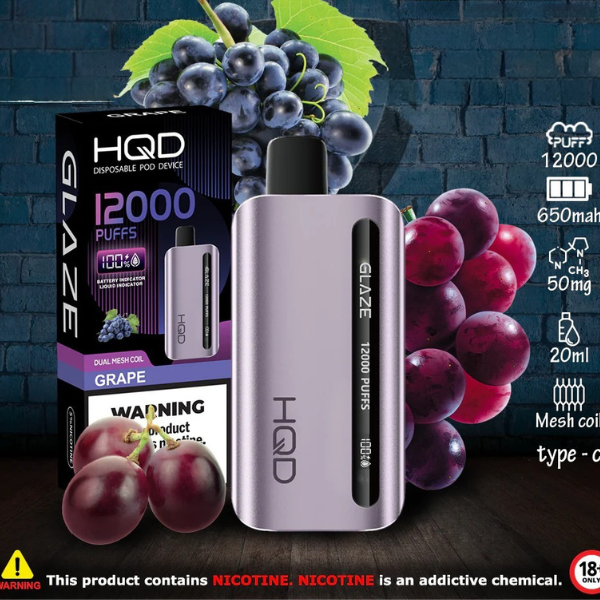 HQD Glaze 12000 Puffs Disposable Vape