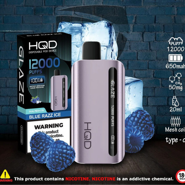 HQD Glaze 12000 Puffs Disposable Vape