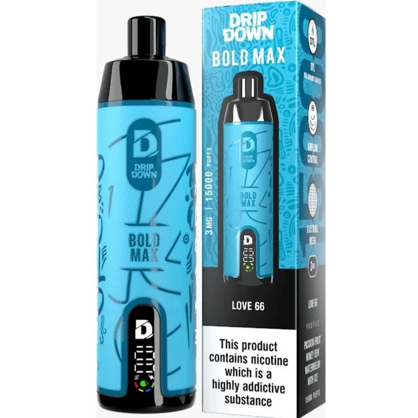Drip Down Bold Max 15000 Puffs Disposable — MTL/RDTL Adjustable