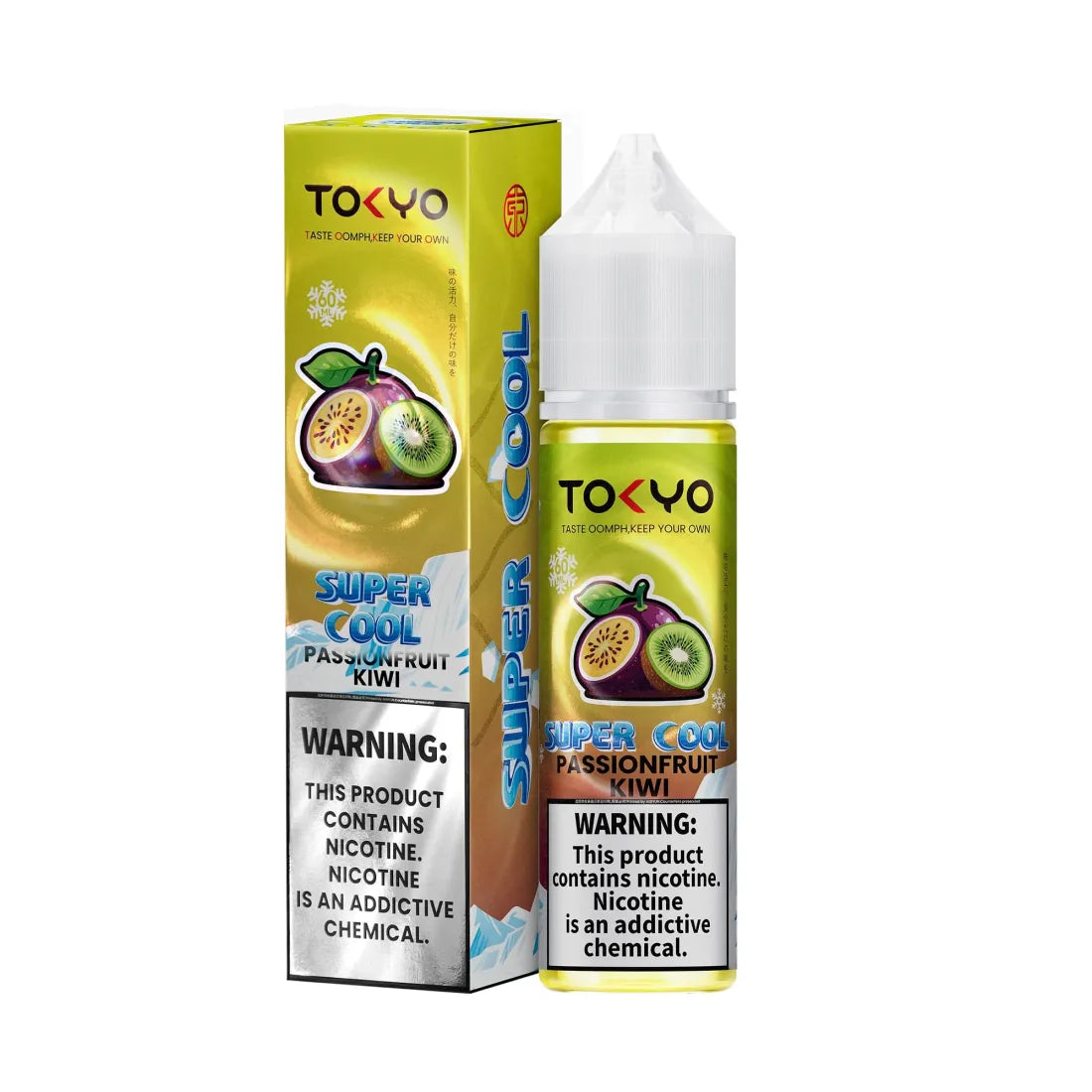 Tokyo Super Cool Passion Fruit Kiwi E-Liquid 60ml