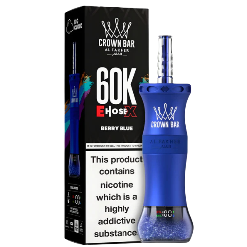 Al Fakher Crown Bar E-Hose X 60000 Puffs , 24 Flavours
