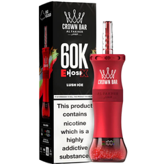 Al Fakher Crown Bar E-Hose X 60000 Puffs , 24 Flavours
