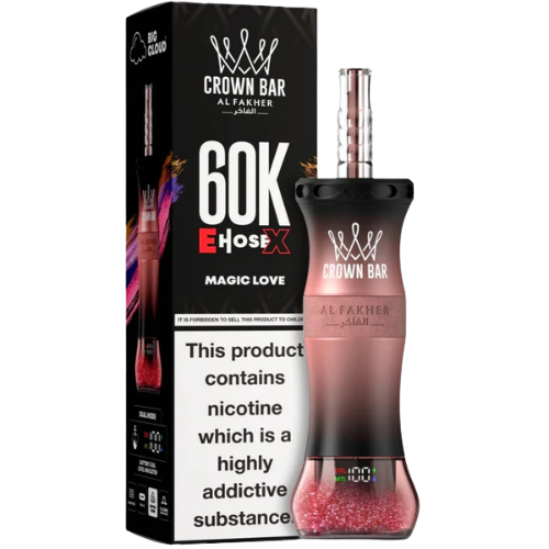 Al Fakher Crown Bar E-Hose X 60000 Puffs , 24 Flavours