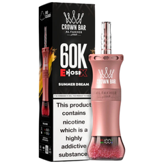 Al Fakher Crown Bar E-Hose X 60000 Puffs , 24 Flavours