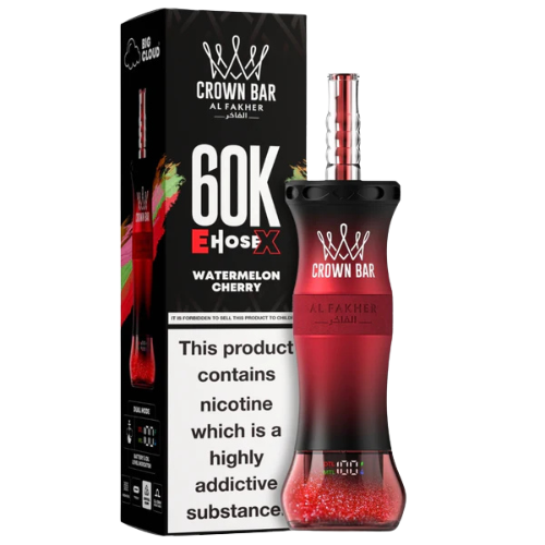 Al Fakher Crown Bar E-Hose X 60000 Puffs , 24 Flavours