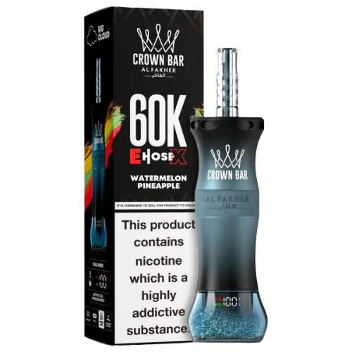 Al Fakher Crown Bar E-Hose X 60000 Puffs , 24 Flavours
