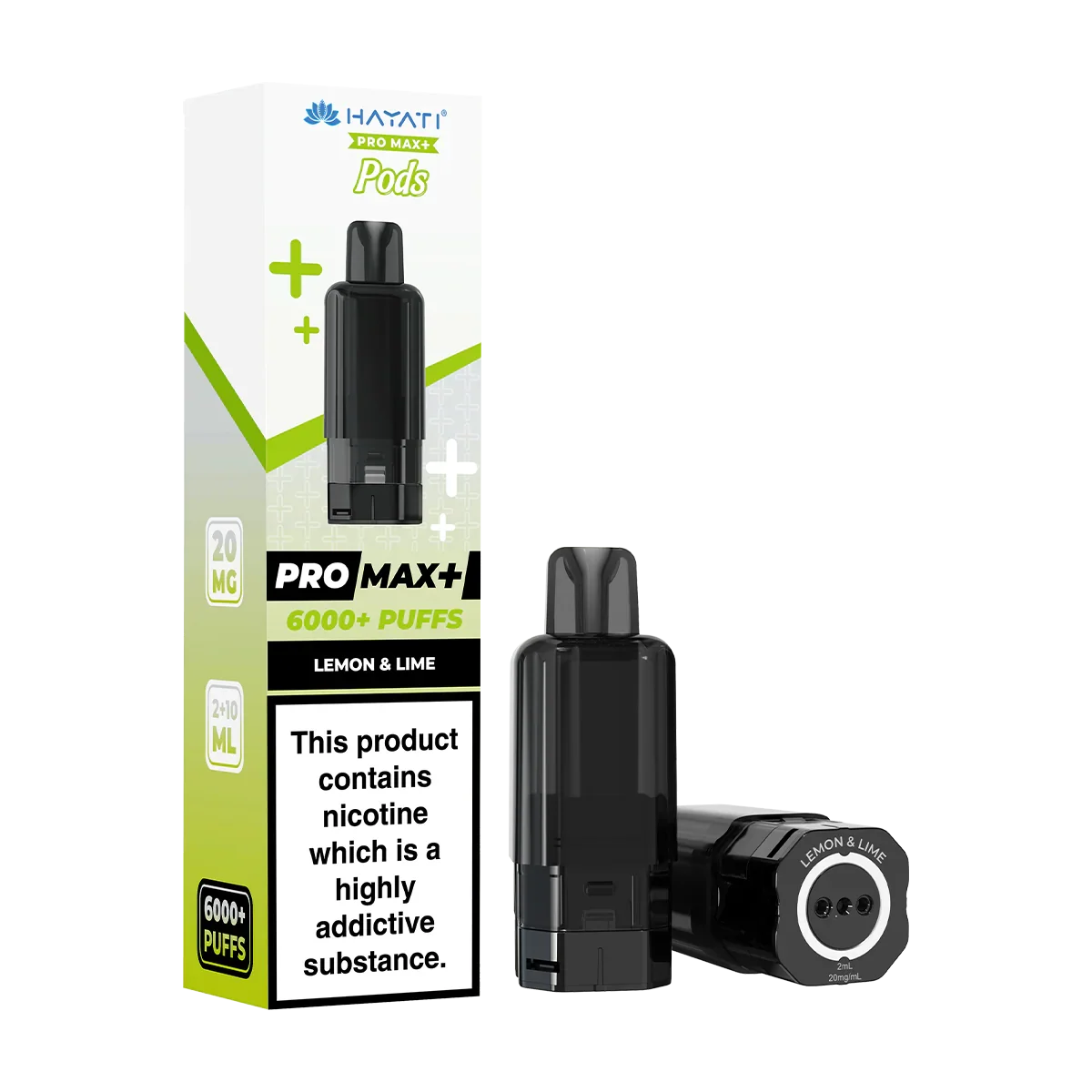 Hayati Replacement Pods, Prefilled & Refillable, 20mg Nic Salt