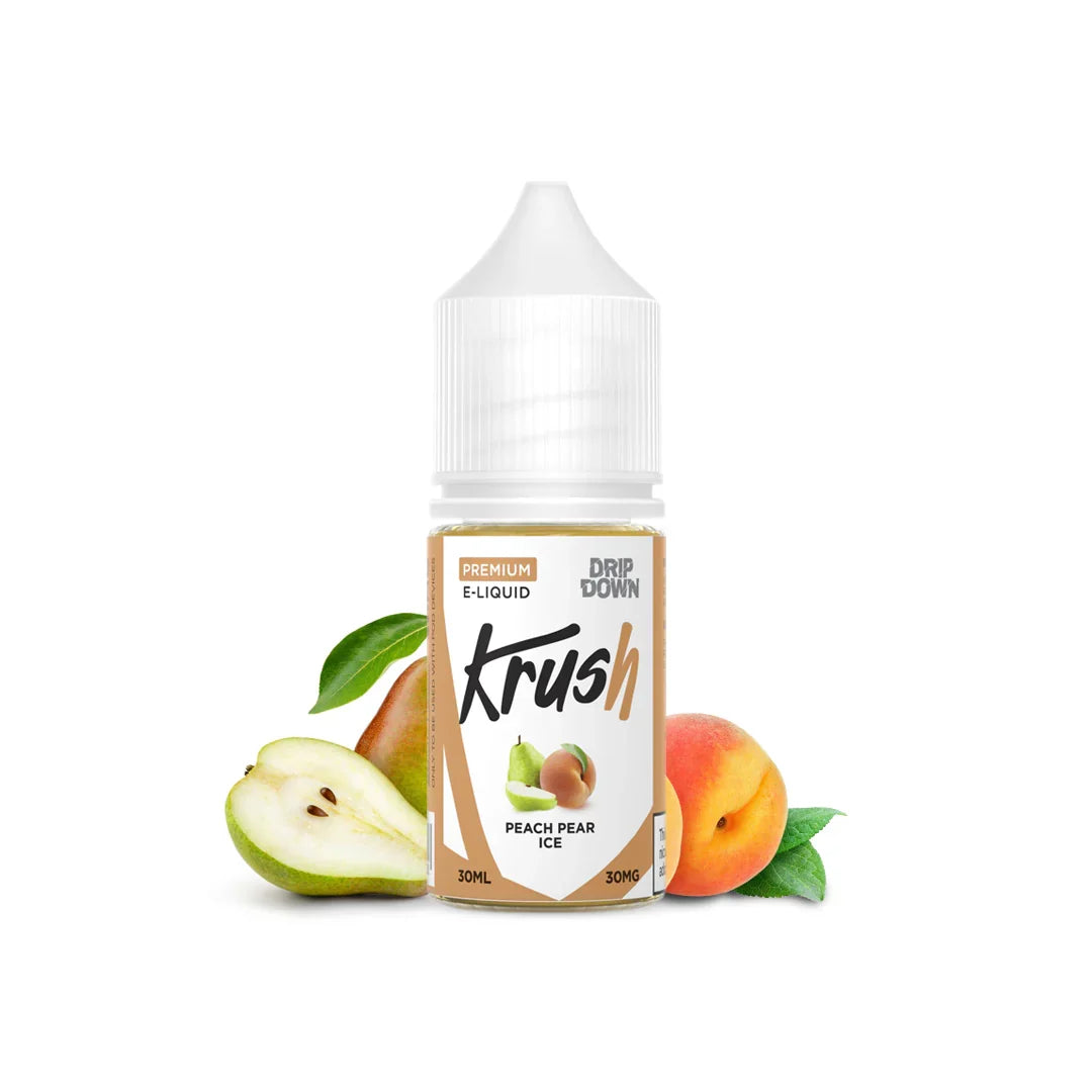 Drip Down Peach Pear Ice By Krush Series 30ml price in Pakistan
